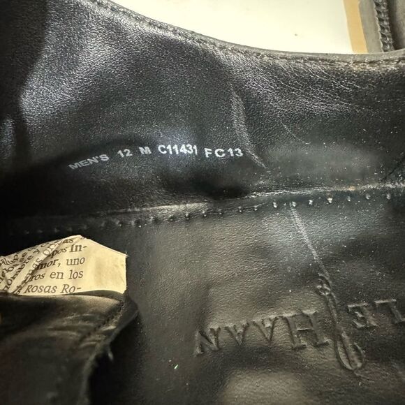 Cole Haan Black Lace-up Dress shoes C11341 size 12M - Picture 15 of 15
